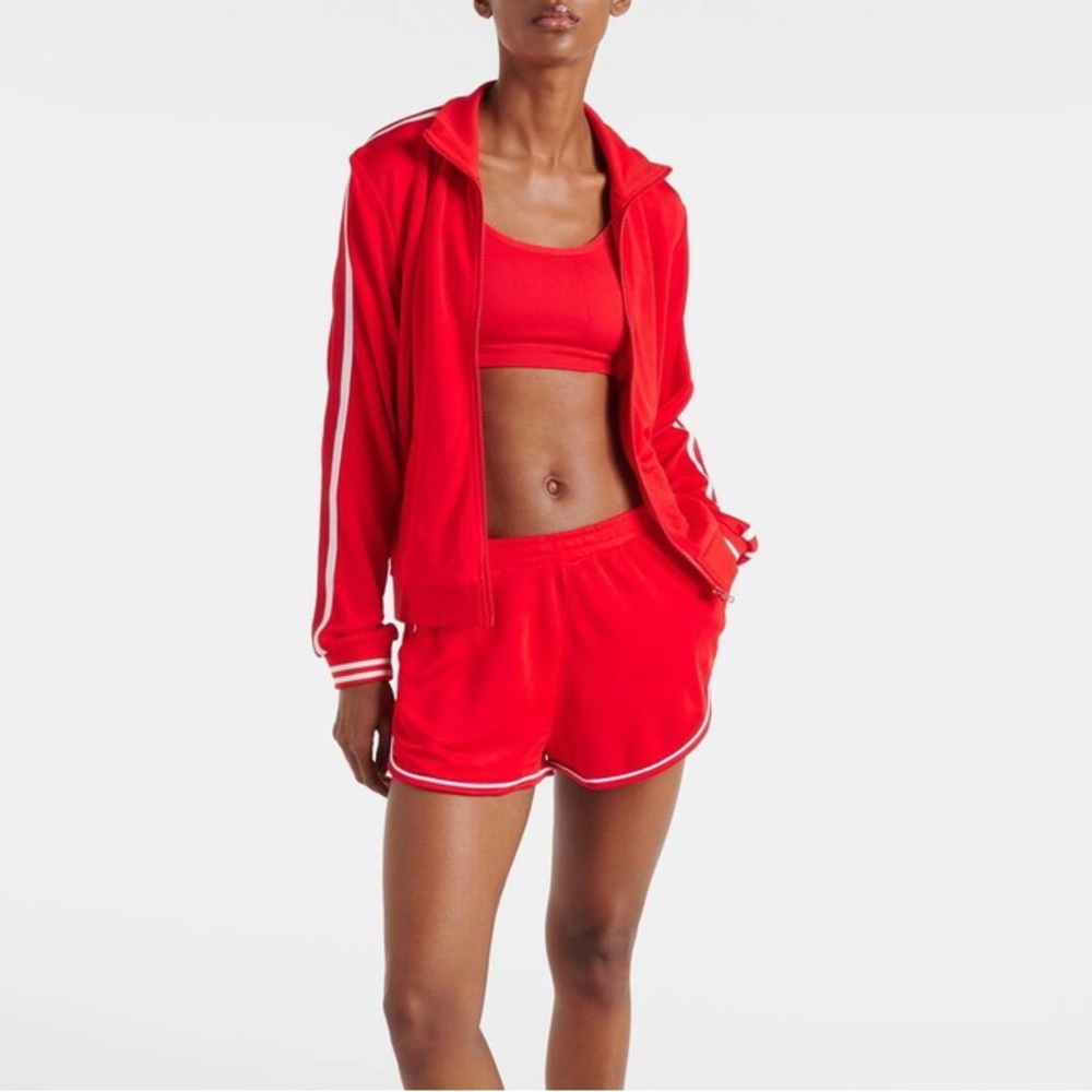 The Upside Iro Margot Red Track Jacket with White Stripes Medium